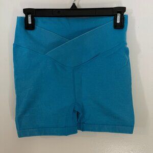 Joy Lab Ribbed Criss-Cross Biker Shorts